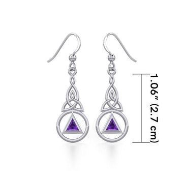 Celtic Recovery Earrings with Gemstone TER1956 - Jewelry